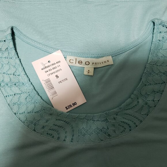 NEW Cleo Petite Lace Cap Sleeve Top - Picture 4 of 6